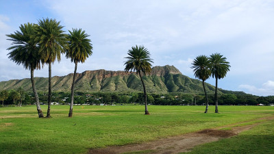 夏威夷瓦胡岛的钻石角