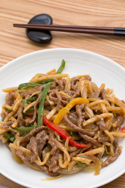 中式青椒炒肉丝