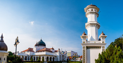 Keling Mosque上尉，槟榔最古老的清真寺。