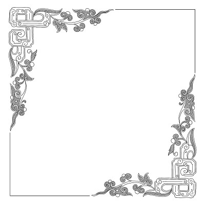 矢量复古边框