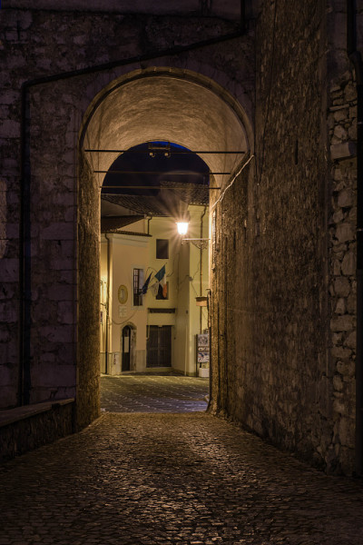 晚上7点，小巷，Ciociaria, Valle di Comino, Frosinone