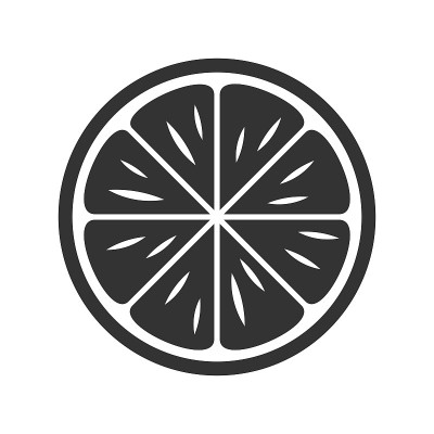 Citrus slice icon.