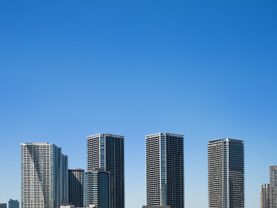 沿海地区的高层公寓