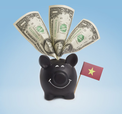 越南快乐储蓄罐一美元钞票(系列)