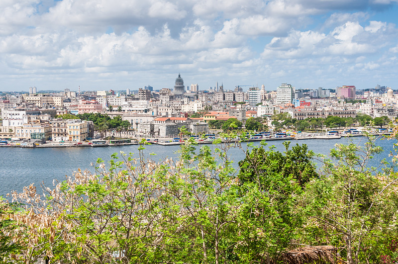 哈瓦那的城市全景，古巴