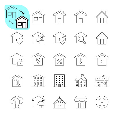 房屋和住宅图标