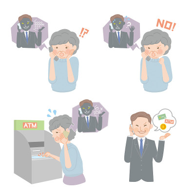 诈骗受害者:骗子和高级女性设置