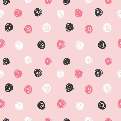 抽象无缝模式与手绘点。墨水插图。矢量插图。