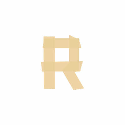 矢量磁带标志字母R