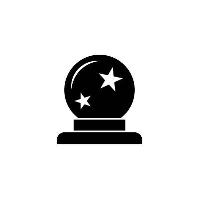 插图矢量图形的魔术球图标
