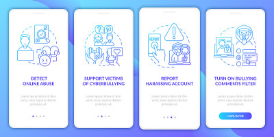 网络暴力预防登陆手机应用页面屏幕的概念