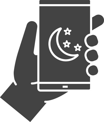 手持智能手机图标