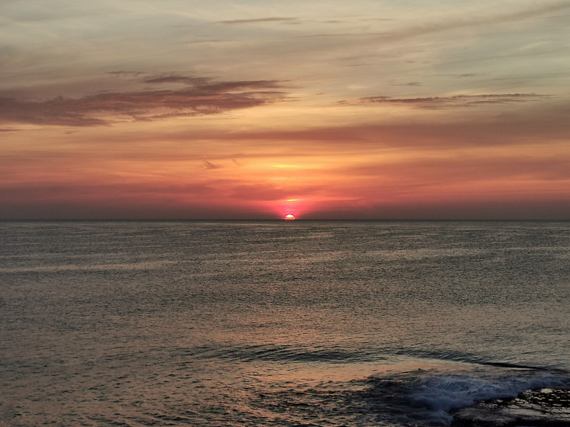 美丽的海景。自然的成分。