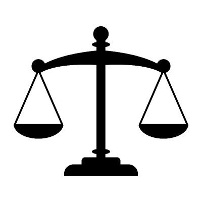 正义尺度图标矢量
