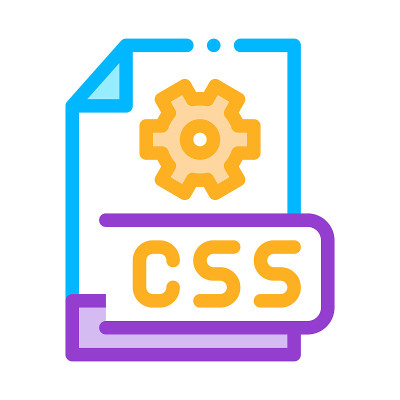 前端CSS代码图标矢量轮廓说明
