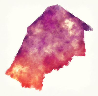 霍霍霍地区的斯瓦蒂尼水彩画