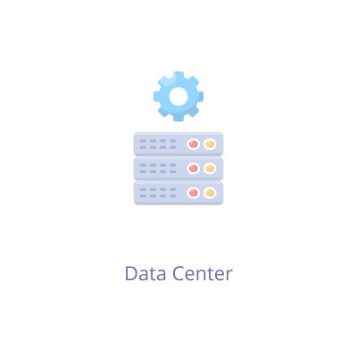 Data Center icon in vector. Logotype