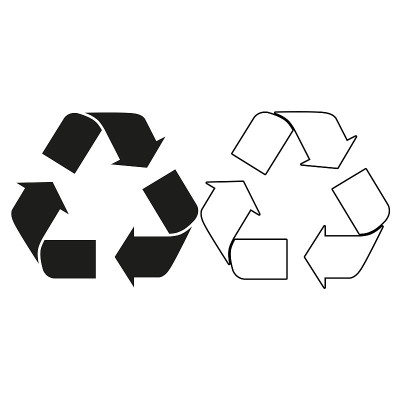 循环标志-绿色矢量图标