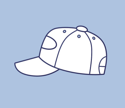 白色棒球帽