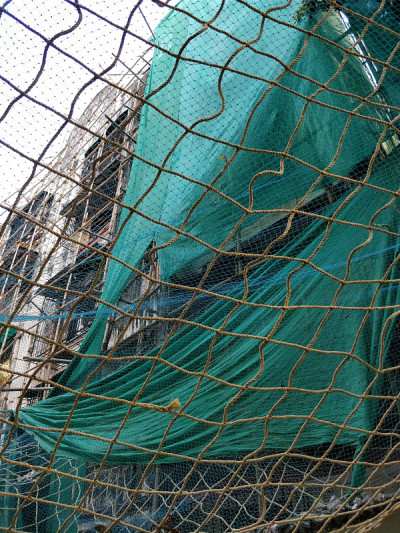 现场未完工建筑外观