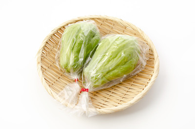 白底竹筛袋装鲜茶