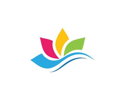美丽莲花花向量图标