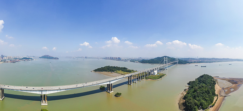 中国广东省南沙的虎门大桥风景