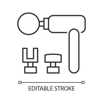 直线敲击式按摩工具图标