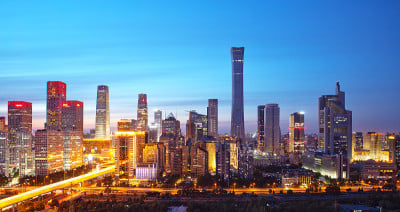 美丽的天际线在北京，中国