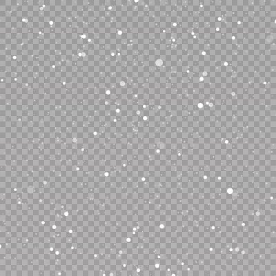 矢量降雪或降雪效应。现实的雪花。下雪，暴风雪，冬天，雪花，雪绒毛。圣诞和新年装饰，寒冷的冬天。在巴布