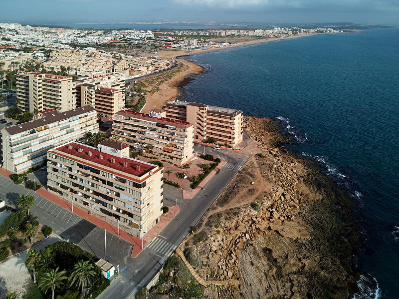 Torrevieja城镇的风景。科斯塔布兰卡,西班牙