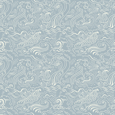 海浪。无缝的背景