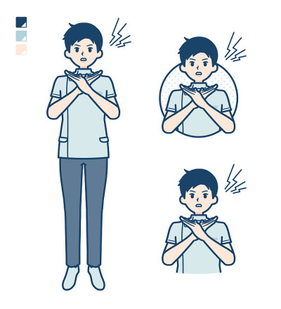 简单的护士man_Cross-with-arms