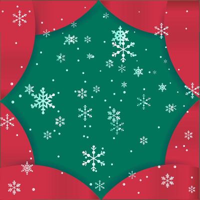 圣诞背景设计雪花与复制空间矢量插图