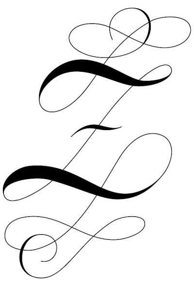 书法字母Z