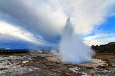 Strokkur喷泉景观