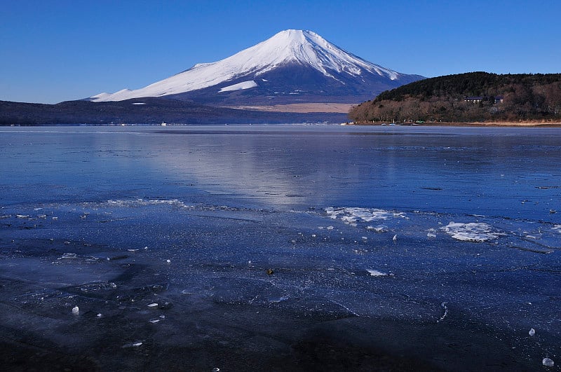 冬天的富士山