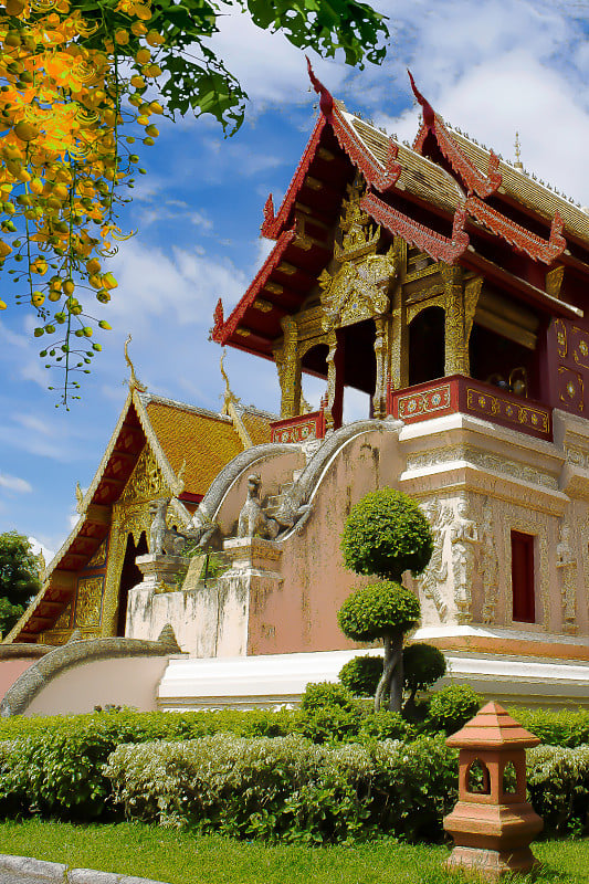 佛教寺庙(佛寺)，清迈，泰国