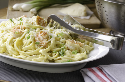 虾Fettucine阿尔弗雷多