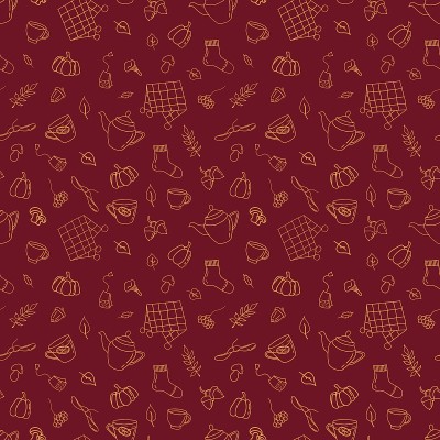Seamless autumnal pattern.
