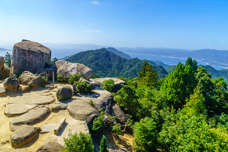 米仙山顶，在宫岛