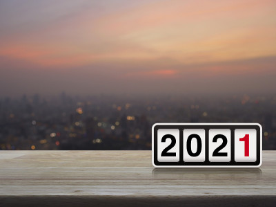 2021年新年封面概念