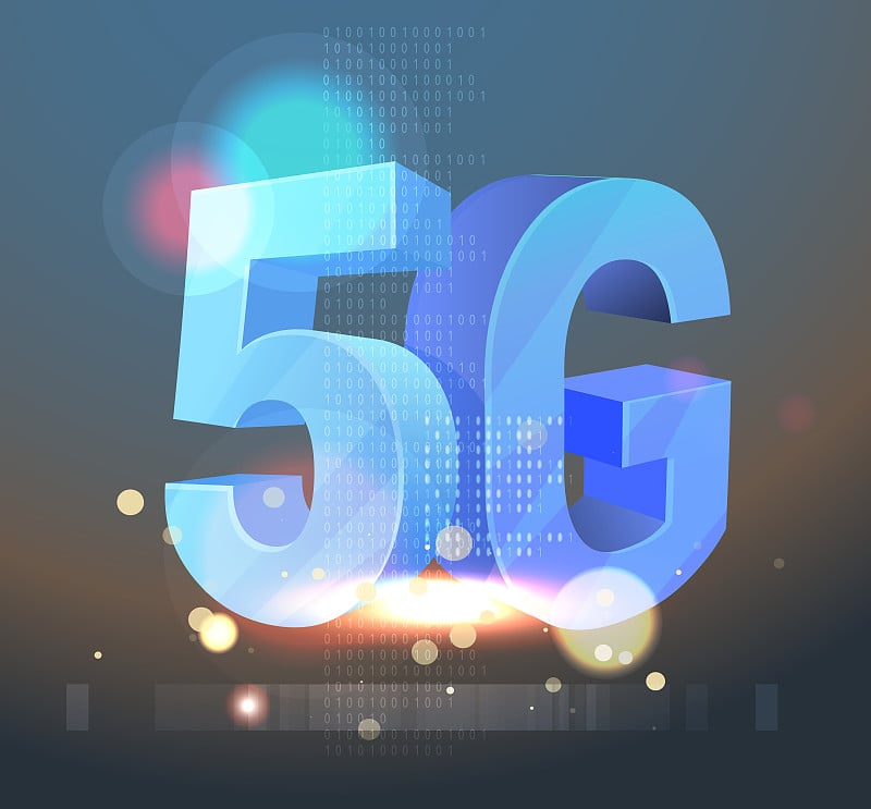 5G Technology Abstract Illustration