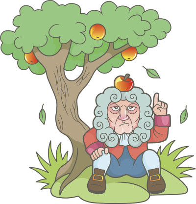 牛顿坐在苹果树下