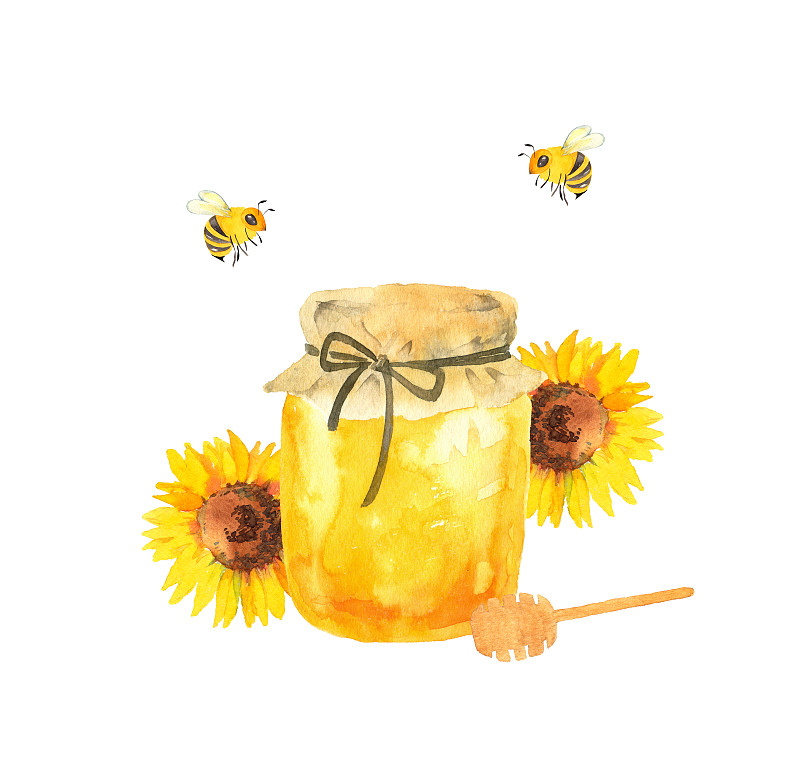 蜂蜜和向日葵