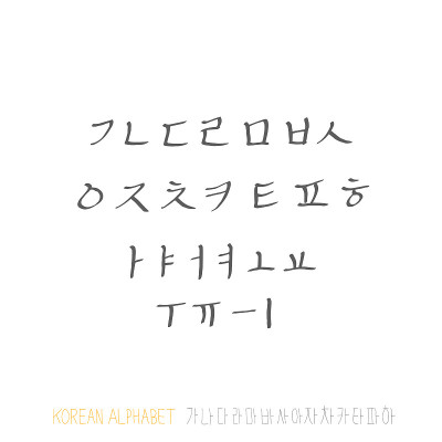 韩国的字母