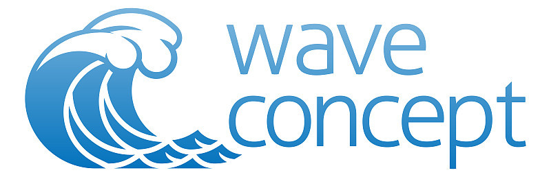 Wave Ocean Water Icon Concept