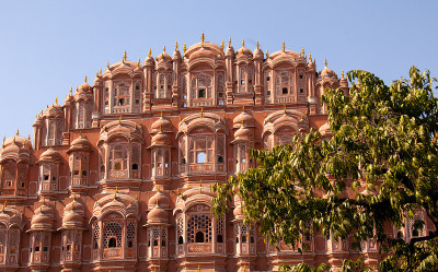 印度斋浦尔的Hawa Mahal(风之宫)