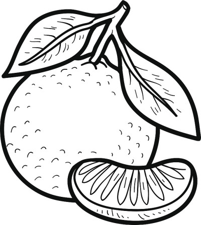 填色书:水果和蔬菜(普通话)