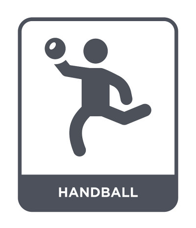 handball icon vector on white background, handball